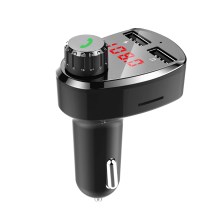G13 Dual-USB Intelligent Vehicle Bluetooth-compatible Mp3 Player Fast Car Charger for iPhone Samsung Huawei etc.