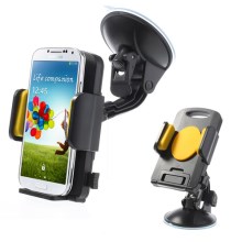 Yellow Universal 360 Degree Rotating Car Holder for 4.3-7.8 inch Smartphones Tablet, width: 58-125mm