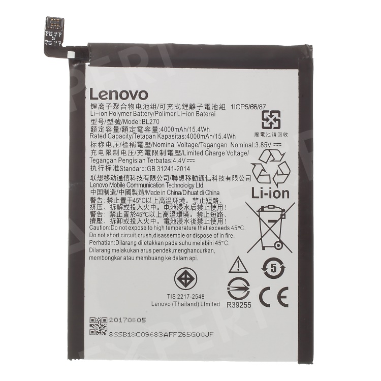 

For Lenovo Vibe K6 Plus OEM BL270 4000mAh Li-ion Polymer Battery Replacement, Other Lenovo Models