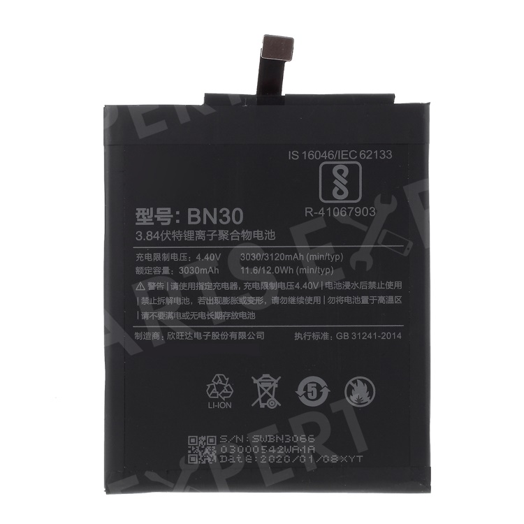 

OEM 3120mAh Li-ion BN30 Battery Replacement for Xiaomi Redmi 4a, Xiaomi Redmi 4a