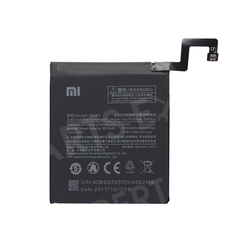 

For Xiaomi Mi 5c OEM BN20 Battery Replacement 2860mAh 3.85V, Xiaomi Mi 5c
