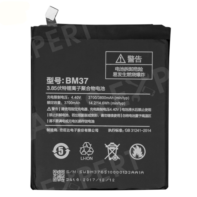 

OEM BM37 3.85V 3800mAh Battery Replace Part for Xiaomi Mi 5s Plus, Xiaomi Mi 5s Plus