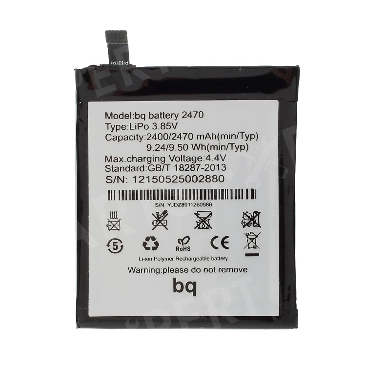 

For BQ Aquaris M4.5 [OEM] BQ Battery Replacement 2470mAh / 3.85V, BQ Aquaris M4.5