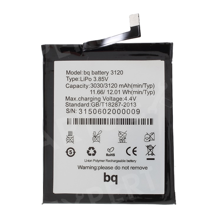 

For BQ Aquaris M5 [OEM] BQ Battery Replacement 3120mAh / 3.85V, BQ Aquaris M5 5.0-inch