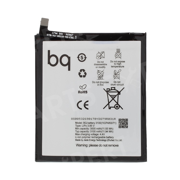 

For BQ Aquaris V [OEM] BQ Battery Replacement 3100mAh / 3.85V, Other Phone Models