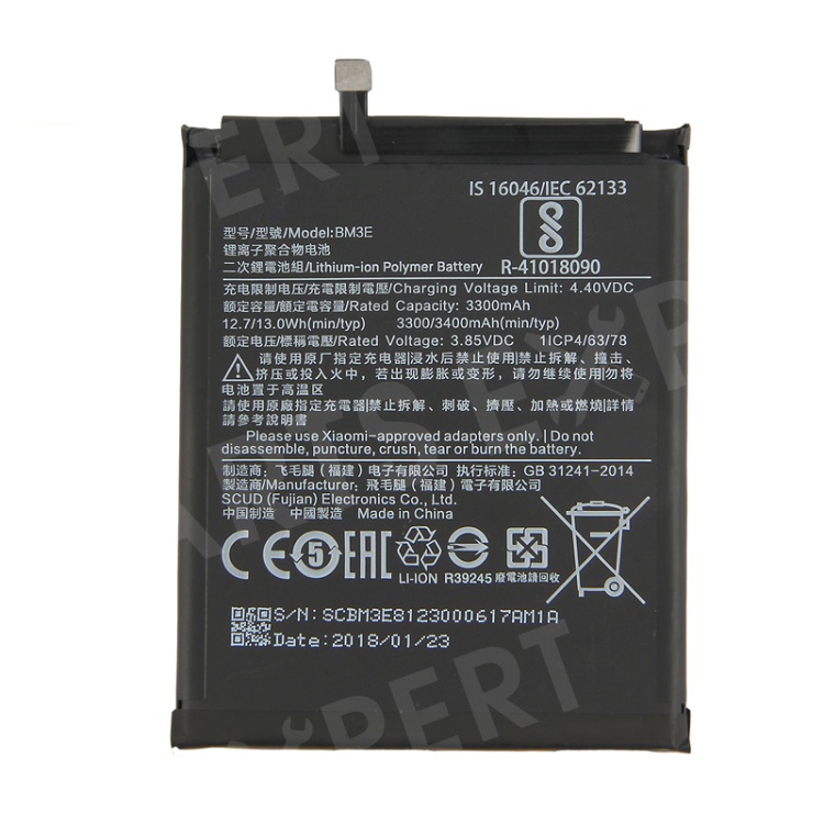 

For Xiaomi Mi 8 (6.21-inch) OEM BM3E Battery Replacement 3300mAh 3.85V, Xiaomi Mi 8 (6.21-inch)