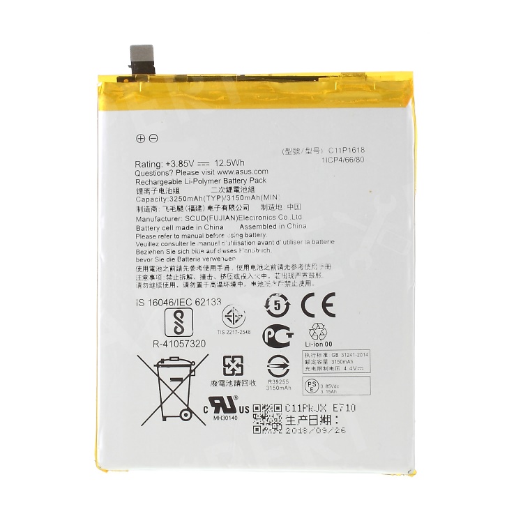 

OEM C11P1618 3.85V 3250mAh Li-polymer Battery for Asus ZenFone 4 (ZE554KL), Asus ZenFone 4 (ZE554KL)