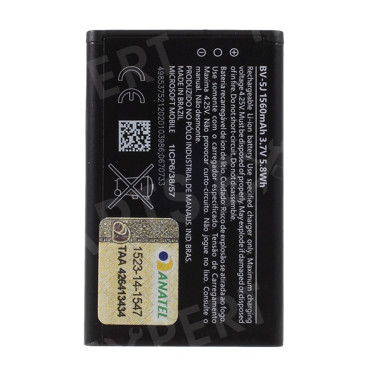 

OEM BV-5J 3.7V 1560mAh Li-ion Battery for Nokia Lumia 435 / 532, Other Nokia Models
