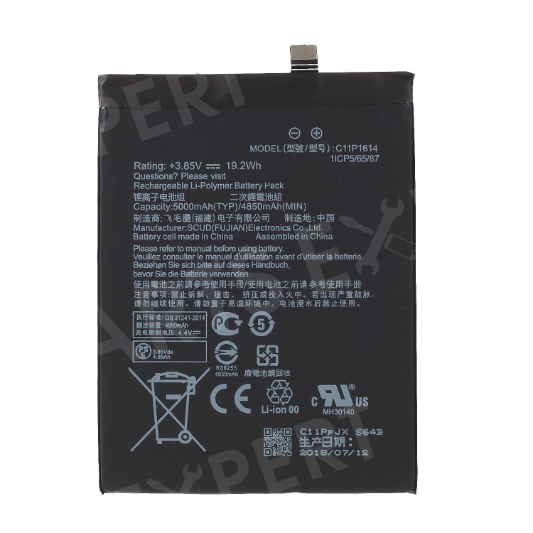 

5000mAh OEM C11P1614 Li-polymer Battery for Asus Zenfone 3s Max ZC521TL, Asus Zenfone 3s Max ZC521TL