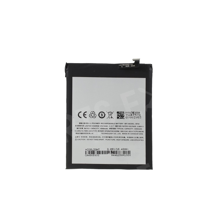 

OEM 4000mAh BT61 Li-polymer Battery for Meizu m3 note / Blue Charm Note3, Meizu m3 note