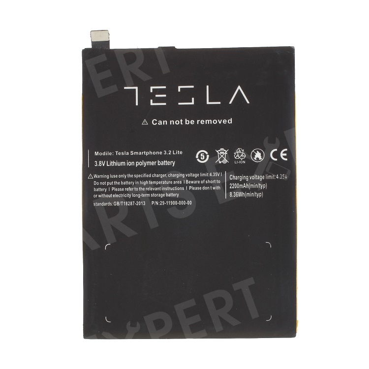 

3.8V 2200mAh Li-polymer Cell Battery Replacement for Tesla Smartphone 3.2 Lite, Other Phone Models