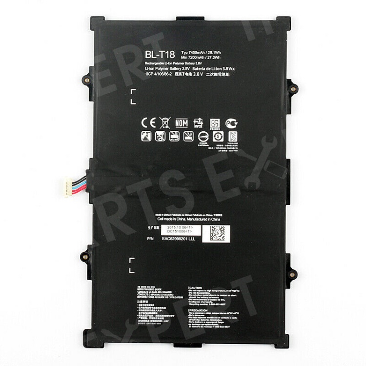 

BL-T18 7400mAh 3.85V Li-Polymer Battery Replacement for LG G Pad X 10.1(V930), Other Phone Models