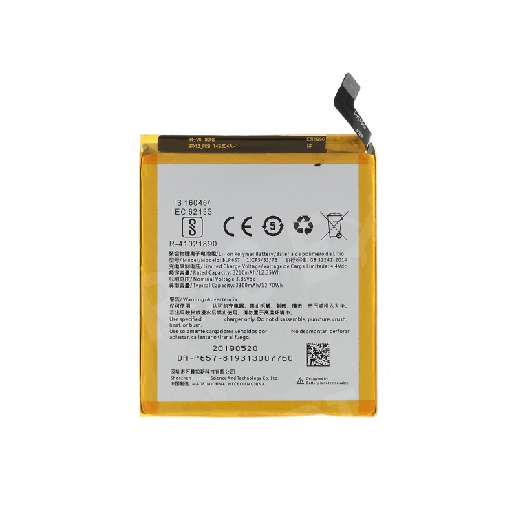 

OEM 3300mAh 3.85V BLP657 Li-Polymer Battery Replacement for OnePlus 6, OnePlus 6