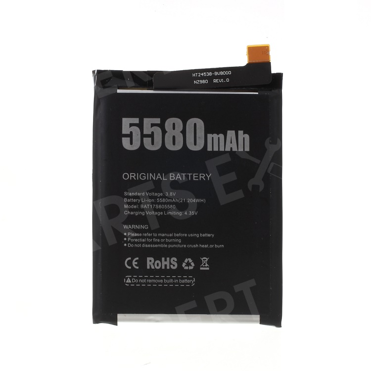 

Removable Li-ion Battery for Doogee S60 5580mAh, Other Doogee Models