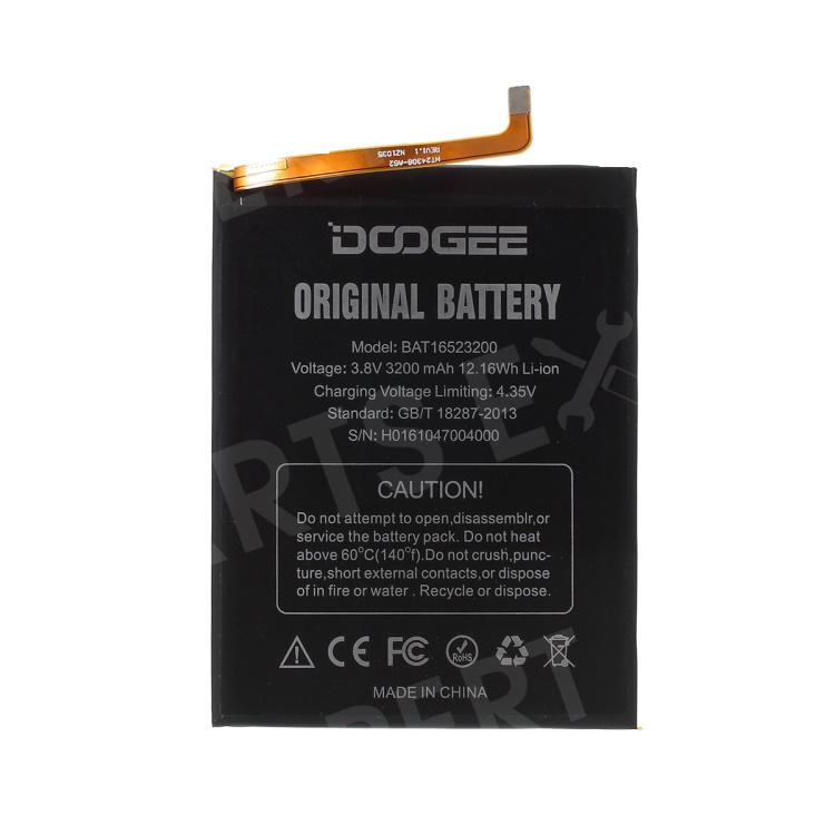 

BAT16523200 Removable Li-ion Battery for Doogee Y6 3200mAh, Doogee Y6