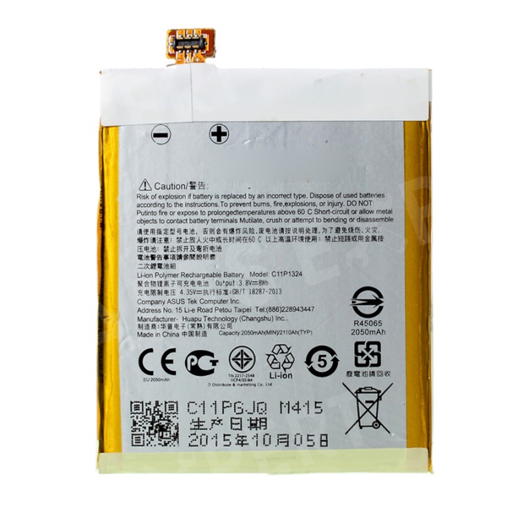 

OEM 2050mAh C11P1324 Li-polymer Battery Replacement for Asus Zenfone 5, Zenfone 5 A500KL (2014)
