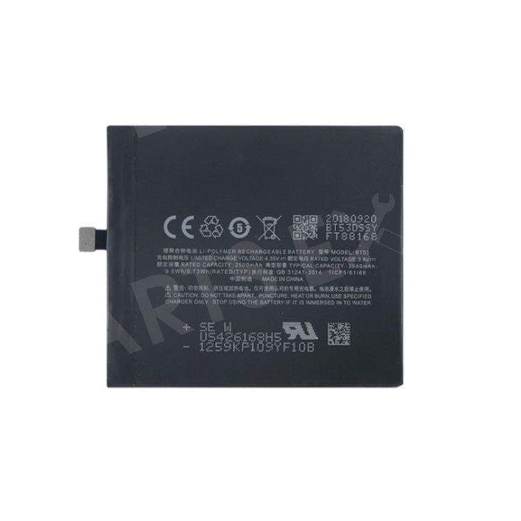 

OEM 2560mAh 3.8V Li-Polymer Battery Replacement for Meizu Pro 6 BT53, Meizu Pro 6