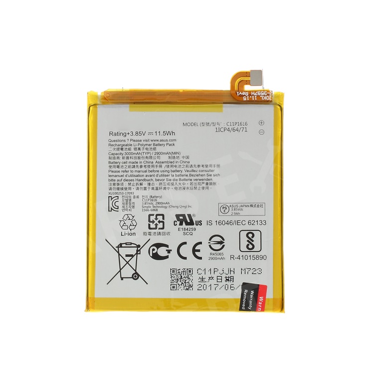 

C11P1616 3.85V 2900mAh Li-polymer Battery for Asus Zenfone V V520KL A006, Asus Zenfone V V520KL