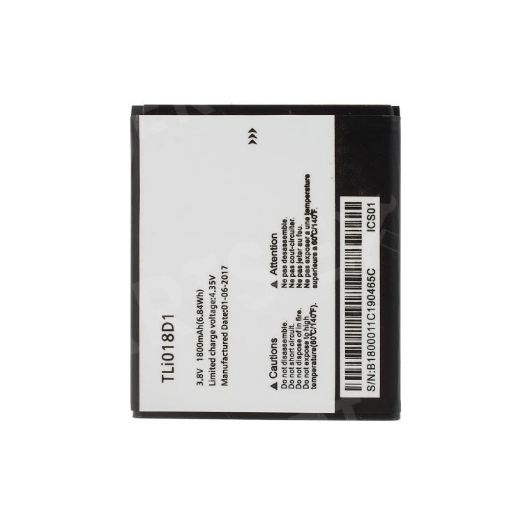 

OEM Disassembly 1800mAh TLi018D1 Li-polymer Battery Replacement for Alcatel One Touch OT-5038, Other Alcatel Models