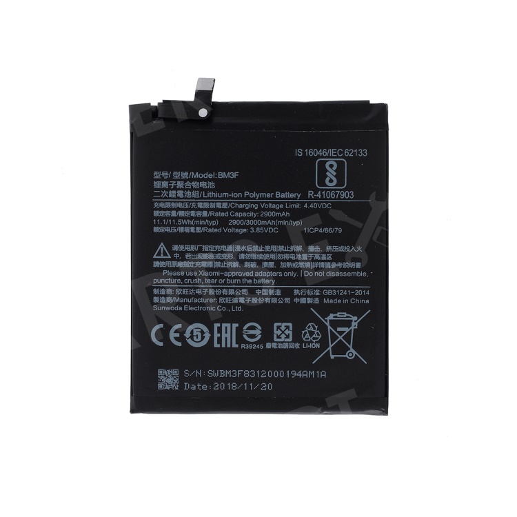 

OEM BM3F 3000mAh 3.85V Li-Polymer Battery Replacement for Xiaomi Mi 8 (6.21-inch), Xiaomi Mi 8 (6.21-inch)