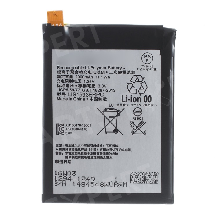 

2900mAh OEM Li-polymer Battery Replacement for Sony Xperia Z5, Xperia Z5