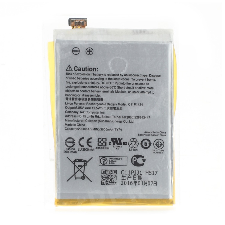 

OEM C11P1424 Battery Replacement 3000mAh for Asus Zenfone 2 ZE551ML ZE550ML, Asus Zenfone 2 ZE550ML ZE551ML