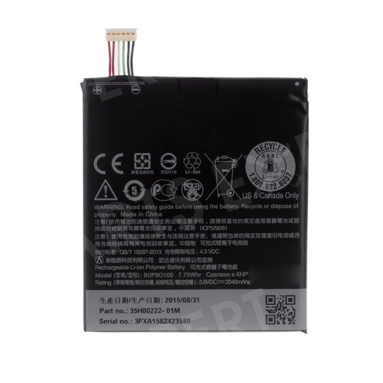 

For HTC Desire 610 2040mAh OEM Li-ion Battery Replacement B0P9O100, Desire 610
