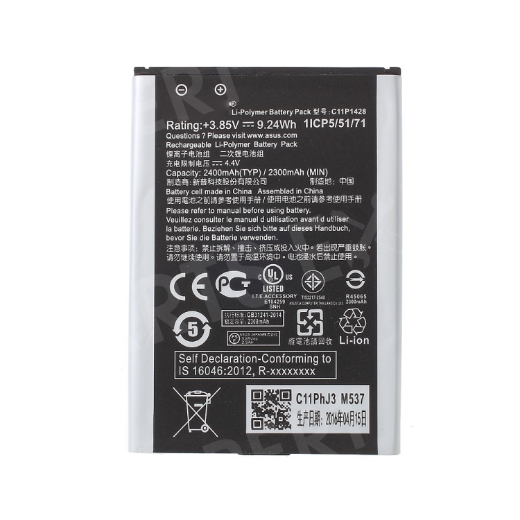 

OEM C11P1428 2300mAh Li-Polymer Battery Replacement for Asus Zenfone 2 Laser ZE500KL, Asus Zenfone 2 Laser ZE500KG ZE500KL 5.0-inch
