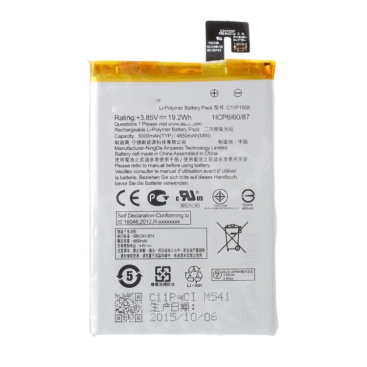 

OEM C11P1508 5000mAh Li-Polymer Battery for Asus Zenfone Max ZC550KL, Asus Zenfone Max