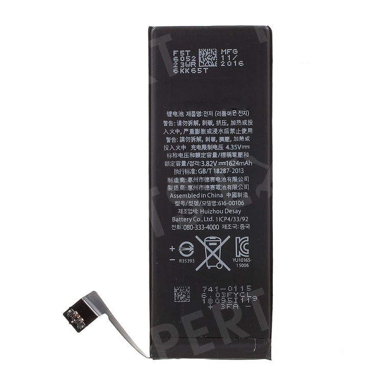 IPhone SE (1st Gen) Internal Li-ion Battery – APN 616-00107, 1624mAh, 3.8v – Original Quality