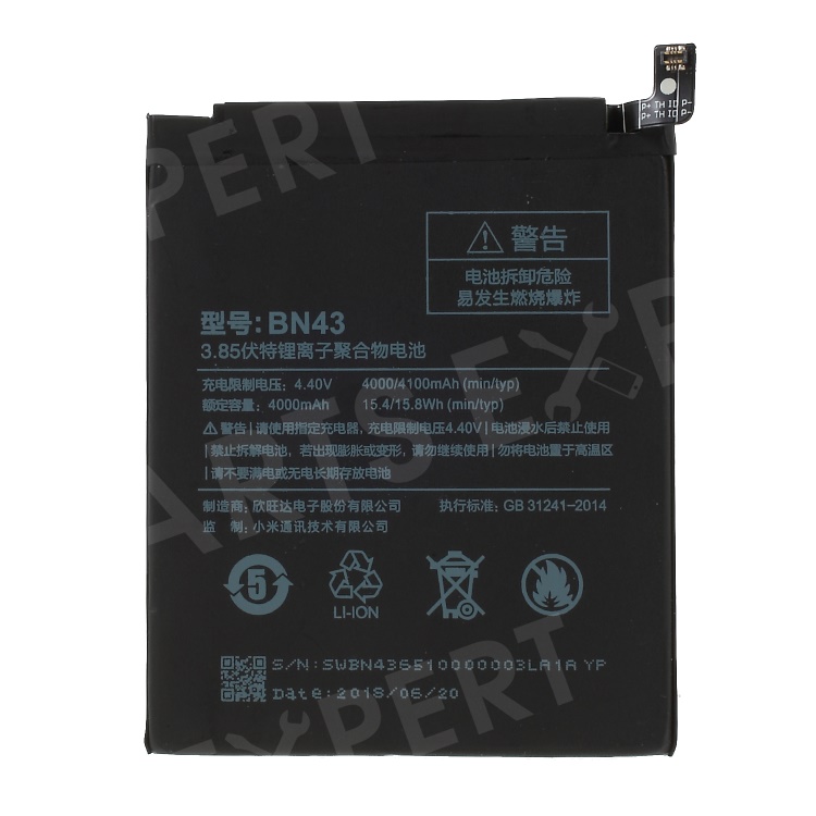 

OEM for Xiaomi Redmi Note 4X Battery Replacement BN43 4100mAh 3.85V, Xiaomi Redmi Note 4X