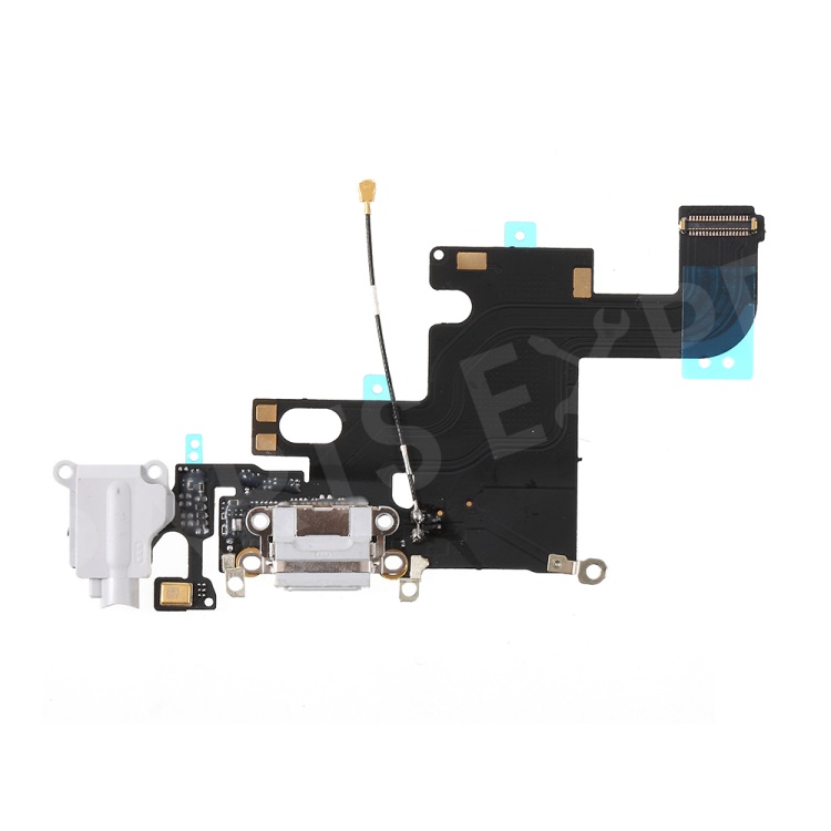 

Charging Port Flex Cable Part for iPhone 6 - Light Grey, iPhone 6 4.7-inch