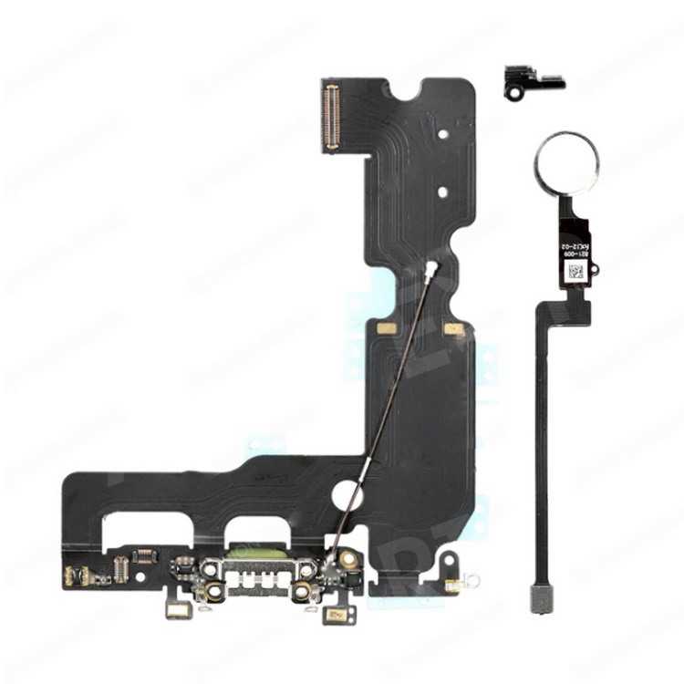 

Charging Port Flex Cable + Home Return Button Flex Cable Set for or iPhone 7 Plus 5.5" - Silver, iPhone 7 Plus 5.5 inch
