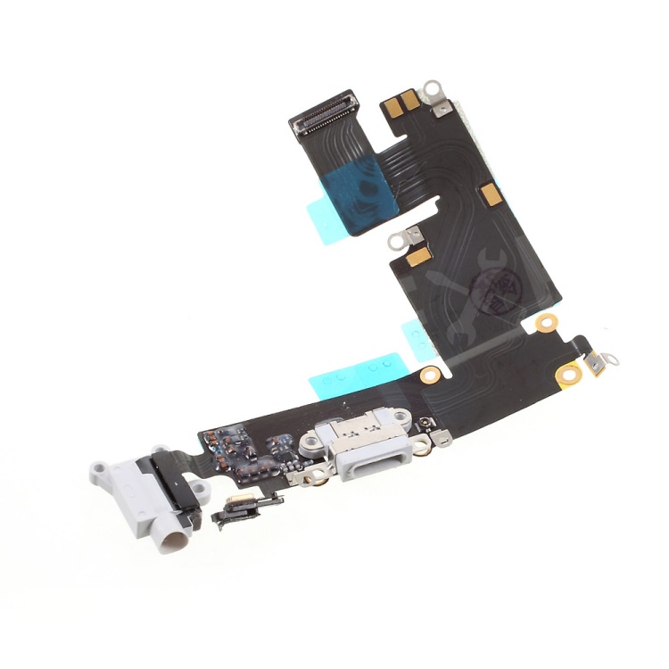 

For iPhone 6 Plus 5.5 Charging Port Flex Cable Replacement (Refurbished Disassembly) - Light Grey, iPhone 6 Plus 5.5 inch