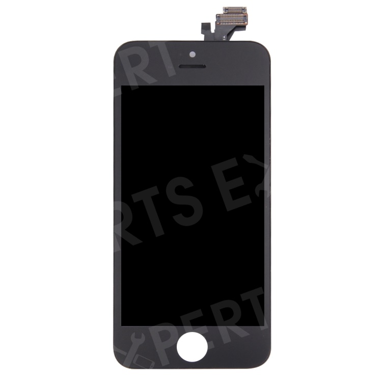 

For iPhone 5 LCD Screen and Digitizer Assembly with Camera Holder, Earpiece Mesh (Made by China Manufacturer, 220-300cd/m2 Brightness) - Black, iPhone 5