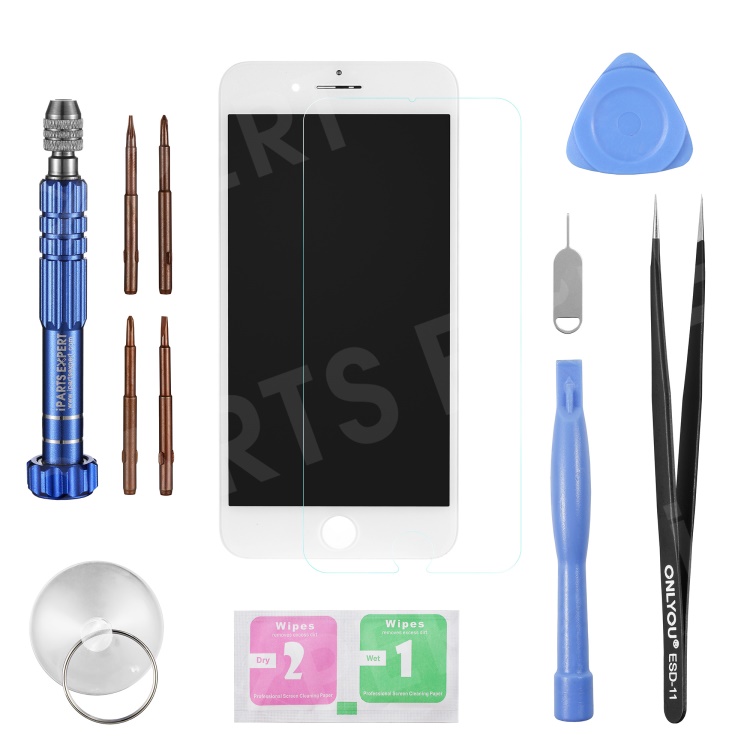 

LCD Screen and Digitizer Assembly Replacement Part (Made by China Manufacturer) + Disassemble Repair Opening Tool Kit for iPhone 7 Plus 5.5 inch - White, iPhone 7 Plus 5.5 inch
