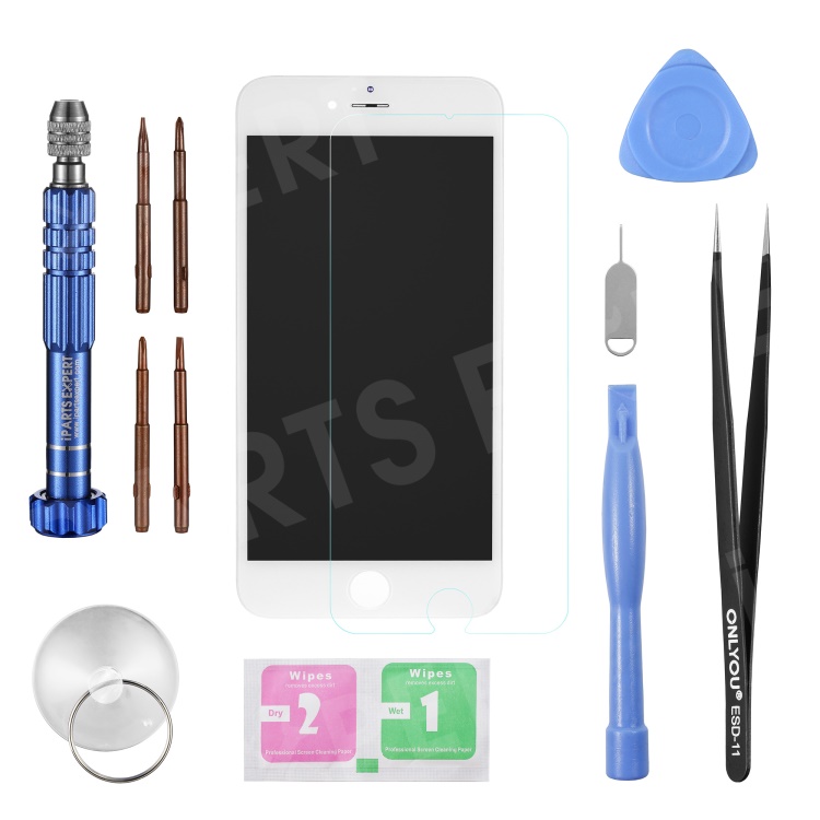 

LCD Screen and Digitizer Assembly (Made by China Manufacturer) + Disassemble Repair Opening Tool Kit for iPhone 6 Plus 5.5-inch - White, iPhone 6 Plus 5.5 inch