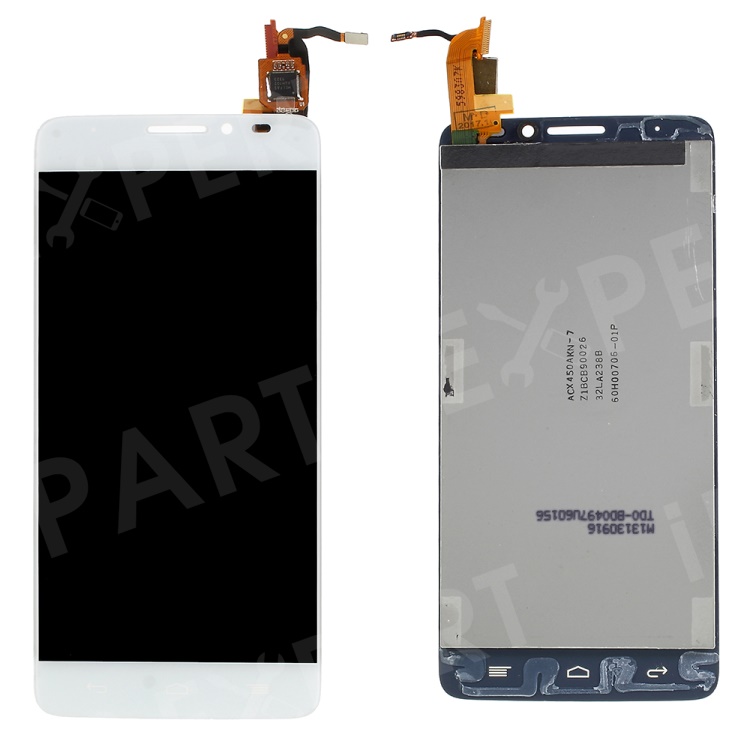 

OEM LCD Screen and Digitizer Assembly Replace Part for Alcatel One Touch Idol X 6040 6040A 6040D 6040E - White, Alcatel One Touch Idol X 6040 6040A 6040D 6040E