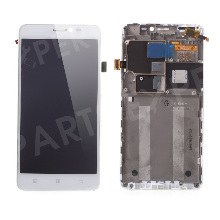 

OEM Screen and Digitizer Assembly + Frame Replace Part for Lenovo S850 - White, Other Lenovo Models