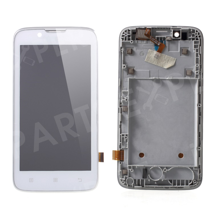 

OEM LCD Screen and Digitizer Assembly with Front Housing for Lenovo A328 - White, Other Lenovo Models