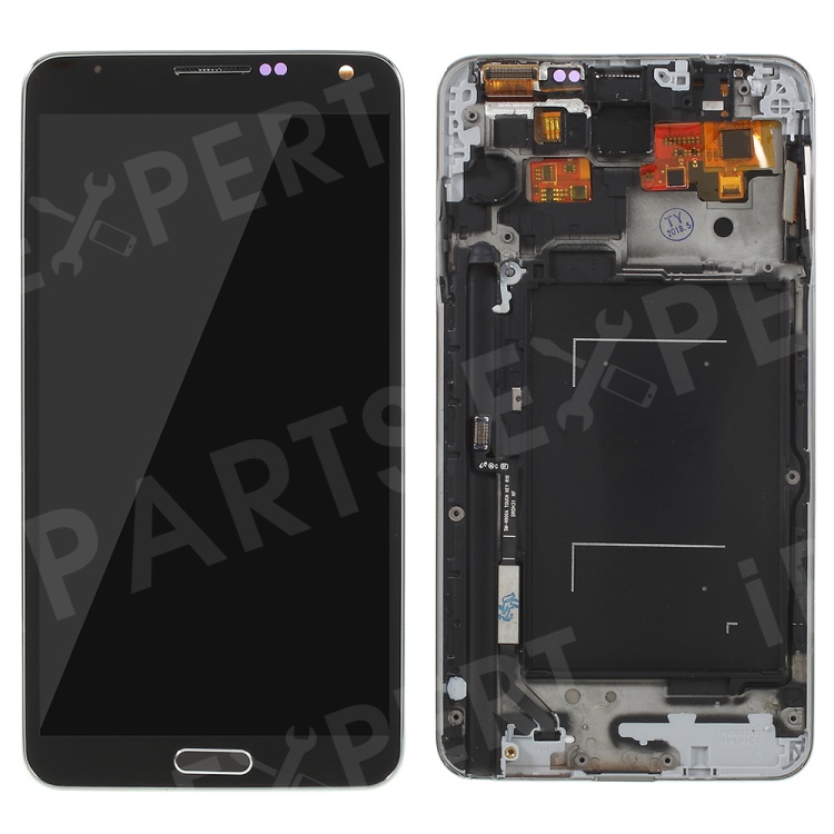 

LCD Screen and Digitizer Assembly + Frame Part for Samsung Galaxy note 3 N9005 with Screen Brightness IC - Black, Galaxy Note 3