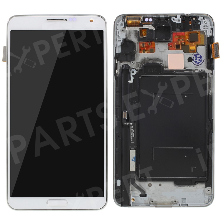 

LCD Screen and Digitizer Assembly + Frame Replacement for Samsung Galaxy note 3 N9005 with Screen Brightness IC - White, Galaxy Note 3