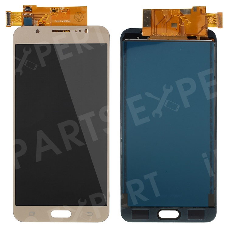 

LCD Screen and Digitizer Assembly Spare Part Replacement for Samsung Galaxy J7 (2016) J710 - Gold, Galaxy J7 (2016)
