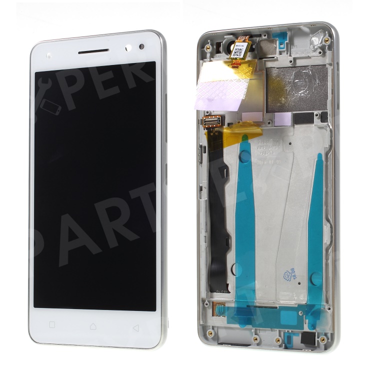 

OEM LCD Screen and Digitizer Assembly + Frame Replacement for Lenovo Vibe S1 Lite - White / Silver, Lenovo Vibe S1 Lite