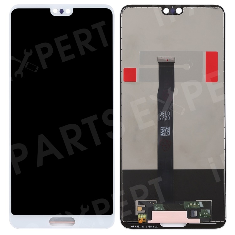 

LCD Screen and Digitizer Assembly Replacement Part for Huawei P20 (Non-OEM Screen Glass Lens, OEM Other Parts) - White, Huawei P20