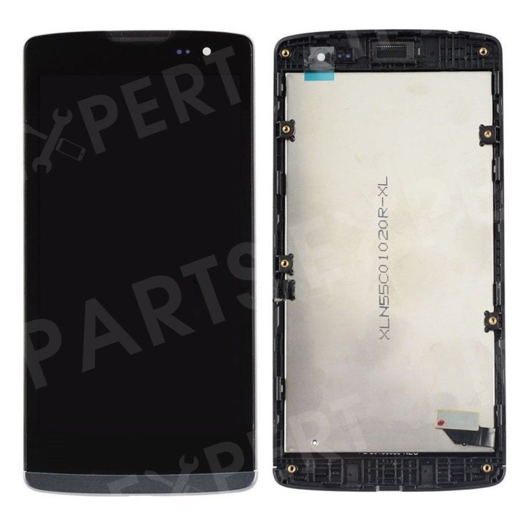 

For LG Leon LCD Screen and Digitizer Assembly with Frame Part - Grey, Other LG Models