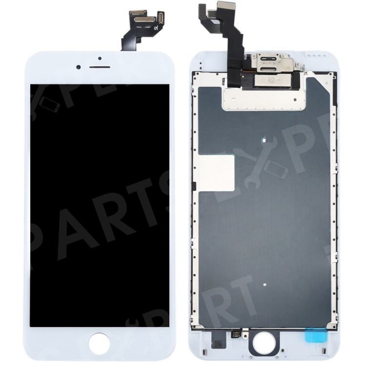 

For iPhone 6s Plus LCD Screen and Digitizer Assembly with Small Parts [Without Home Button] (Made by China Manufacturer, 380-450cd/m2 Brightness) - White, iPhone 6s Plus 5.5-inch