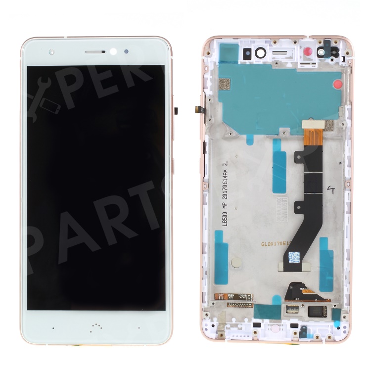 

LCD Screen and Digitizer Assembly + Frame Replacement for BQ Aquaris X / X Pro - White / Rose Gold, Other Phone Models