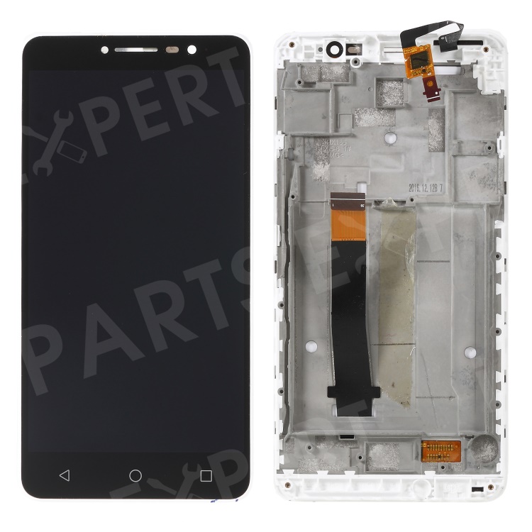

LCD Screen and Digitizer Assembly + Frame Part for Alcatel One Touch A3 XL 9008 (OEM Disassembly) - White, Other Alcatel Models