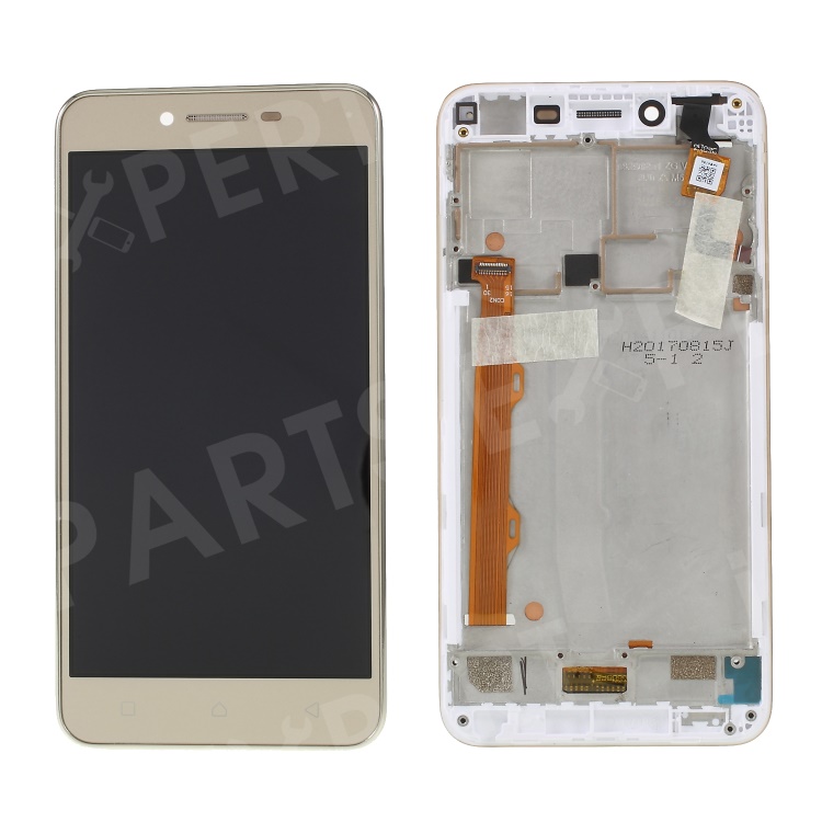 

OEM LCD Screen and Digitizer Assembly Repair Part with Frame for Lenovo K5 (A6020/A40) - Gold, Lenovo Lenovo K5